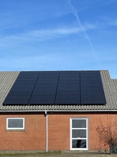 solcelleanlæg på hus